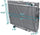 3 Core Manual Transmission 24" Driver/Left Side Radiator Compatible with Ford Mustang V8 1967-1970