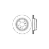 Centric Rear Disc Brake Rotor for 540I, M5 (121.34034)