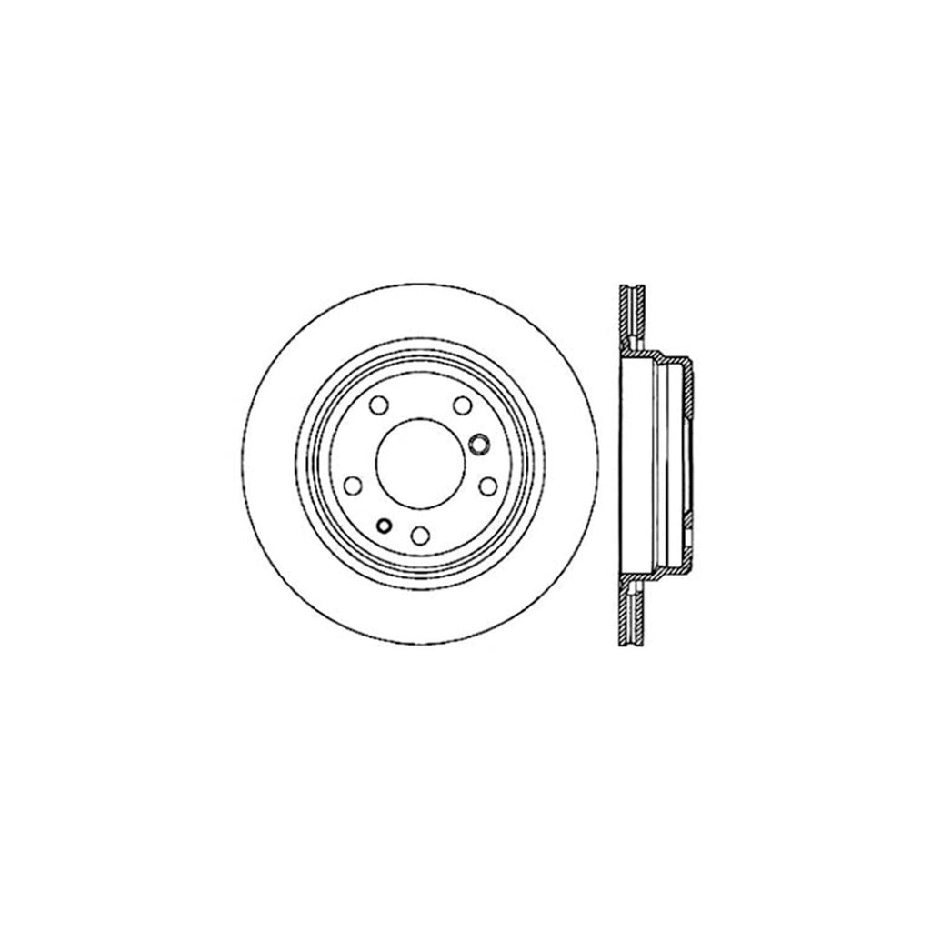 Centric Rear Disc Brake Rotor for 540I, M5 (121.34034)