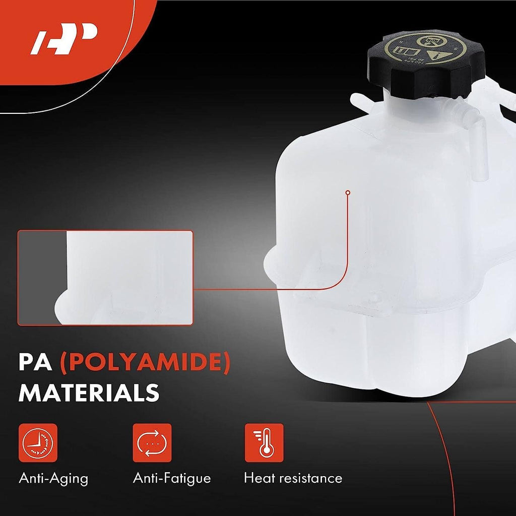 A-Premium Engine Coolant Overflow Recovery Reservoir Tank [W/Cap] Compatible with Chevrolet Beat 2018-2019, Spark 2011-2015, Spark Classic 2017-2017, 1.2L, Replace # 95352004