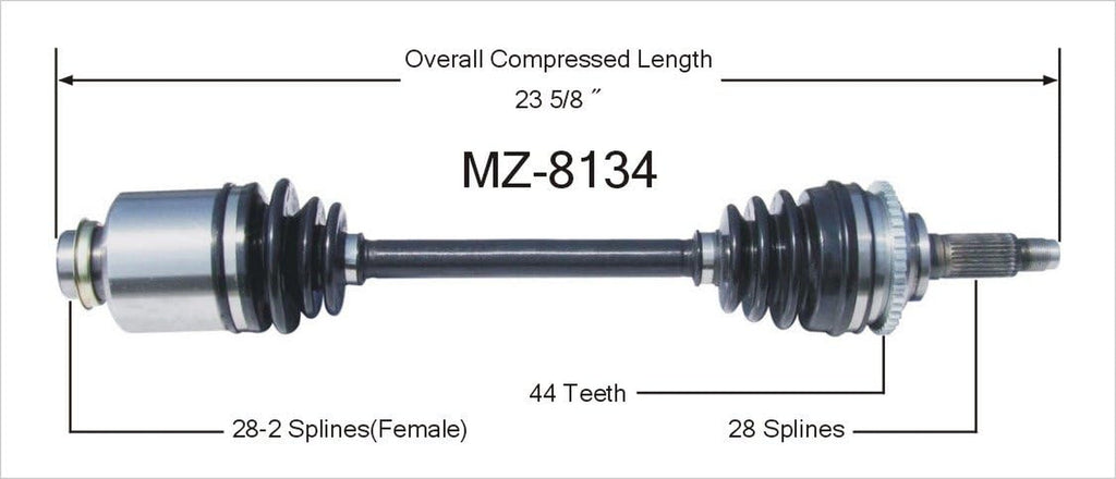 MZ-8134 CV Axle Shaft