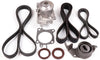 Timing Belt Water Pump Gaskets Tensioner Bearing Kit Fit for 2002-2007 Mitsubishi Lancer 2.0L Eng.Code"4G94"