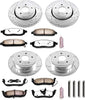 K2220-36 Front and Rear Z36 Truck & Tow Brake Kit, Carbon Fiber Ceramic Brake Pads and Drilled/Slotted Brake Rotors