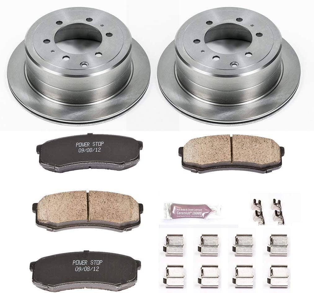 KOE1156 Autospecialty Rear Replacement Brake Kit-Oe Brake Rotors & Ceramic Brake Pads