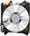 601190 Cooling Fan Assembly Compatible with 2008-2012 Honda Accord, Black