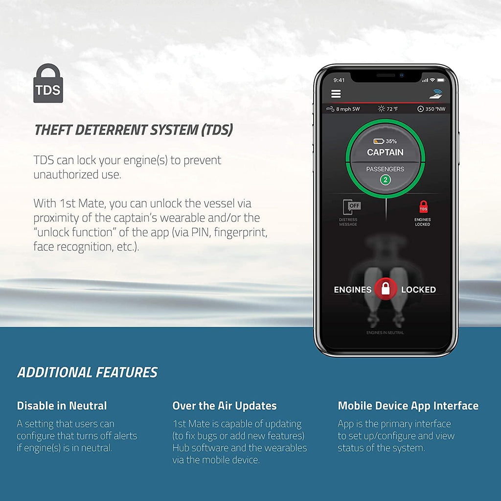 Marine Safety and Security System Kit - Mercury Smartcraft Engines - Single Engine - 8M6007933