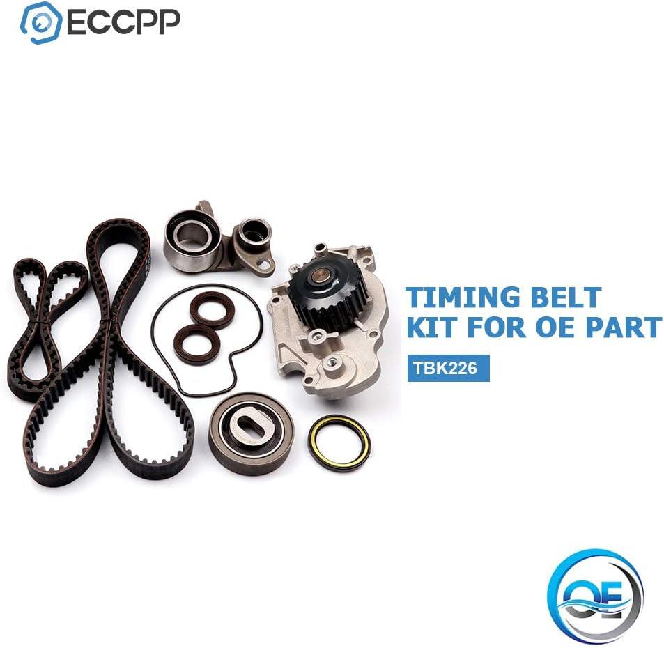 Engine Timing Belt Kit, Automotive Replacement Timing Parts Set with Water Pump for 1993-2001 for Honda Prelude 2.2L L4 DOHC