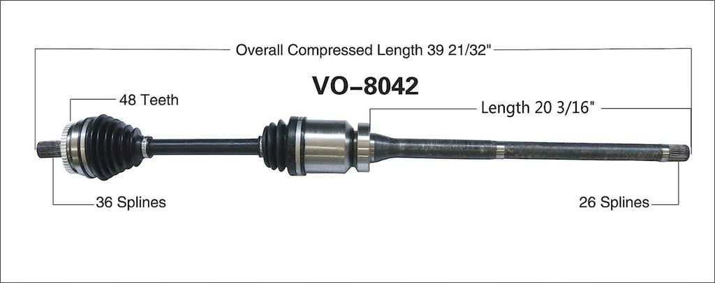 VO-8042 CV Axle