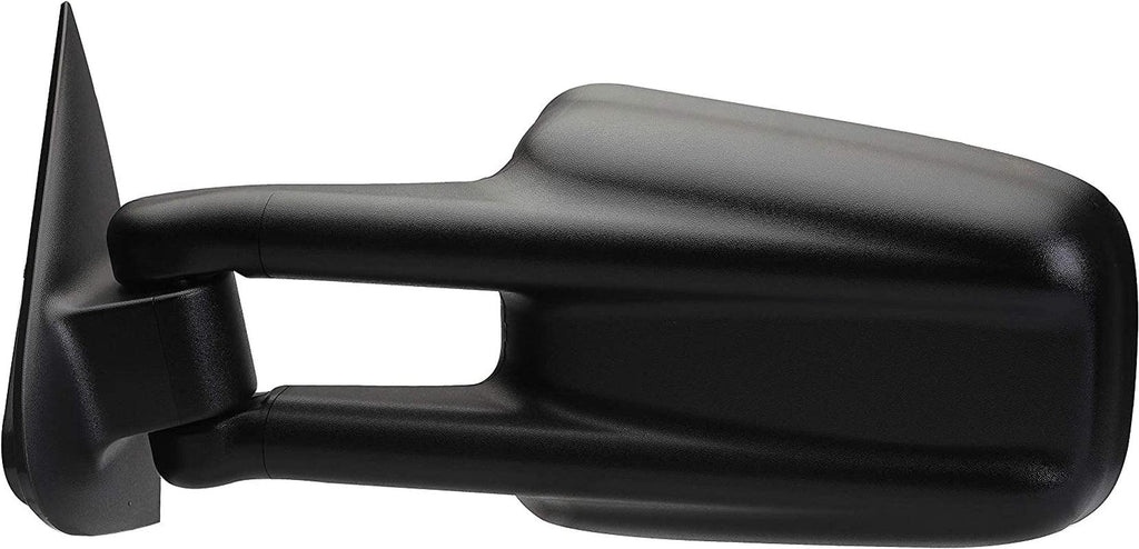 Dorman 955-074 Driver Side Manual Door Mirror - Folding Compatible with Select Cadillac / Chevrolet / GMC Models, Black