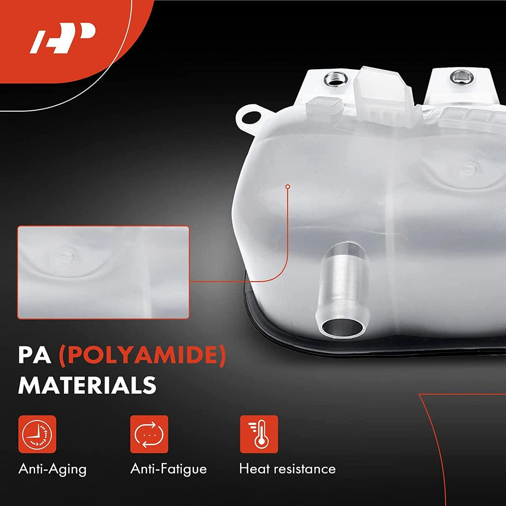 A-Premium Engine Coolant Overflow Recovery Reservoir Tank [With Cap] Compatible with Dodge Ram 1500 2002 2003 [3.7L 4.7L], Ram 1500 & Ram 2500 & Ram 3500 2003 [5.7L], Replace# 5072602AA, 5072602AB