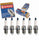 6 Pc DENSO Standard U-Groove Spark Plugs Compatible with Hyundai Santa Fe 2.7L 3.5L V6 2001-2004