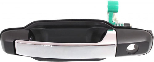 for Kia Sorento Exterior Door Handle Front, Driver Side Primed Bezel with Chrome Lever (2003-2009) | with Key Hole | Trim: EX | KI1310112 | 826503E021XX