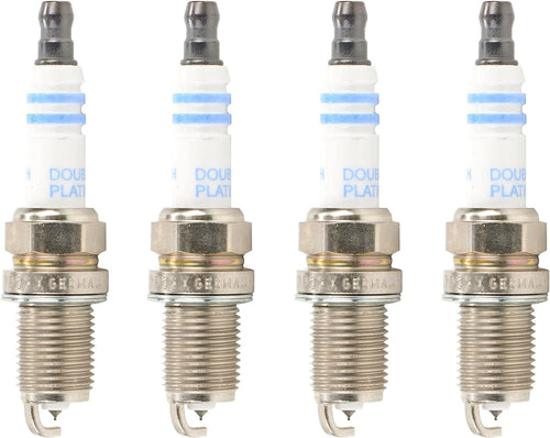 Premium OE Fine Set of 4 Double Iridium Spark Plugs for Audi Chevy Kia Suzuki L4