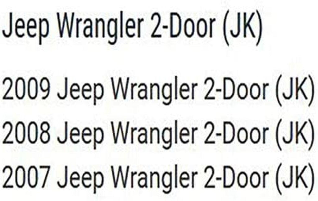 7913635 Black Diamond Sailcloth Replace-A-Top for 2007-2009 Wrangler JK 2-Door