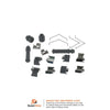 Carlson Disc Brake Hardware Kit for Grand Vitara, XL-7, Sidekick, Miata 13363Q