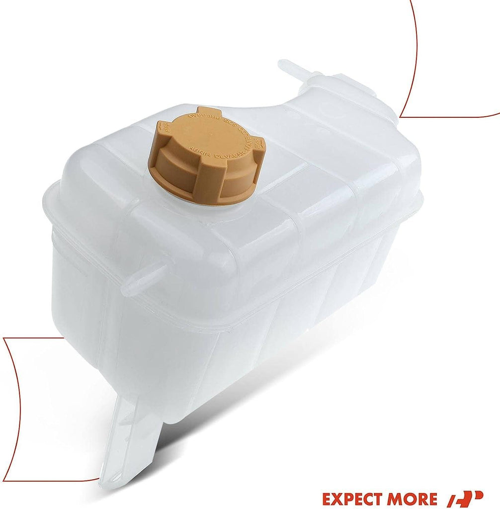 A-Premium Engine Coolant Overflow Recovery Reservoir Tank [W/Cap] Compatible with Ford Fiesta 1998-2000 L4 1.4L, Replace # 96FB8K218BG
