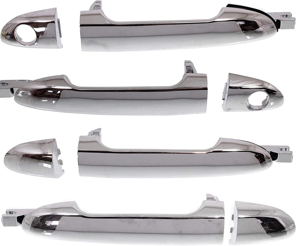 Front and Rear, Driver and Passenger Side Exterior Door Handle Set Compatible with 2004-2009 Kia Spectra, Fits 2005-2009 Kia Spectra5