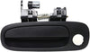 Exterior Door Handle Compatible with 1998-2002 Toyota Corolla, Fits 1998-2002 Chevrolet Prizm Front, Driver Side Partslink TO1310132
