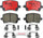 Brembo Front Disc Brake Pad Set for Malibu, HHR, G6, G5, Aura, Cobalt (P10014N)