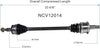 NCV12014 CV Axle Shaft Assembly for Select 2009-14 Chrysler 300; 2009-10, 2012-14 Dodge Charger - Rear Right (Passenger Side)
