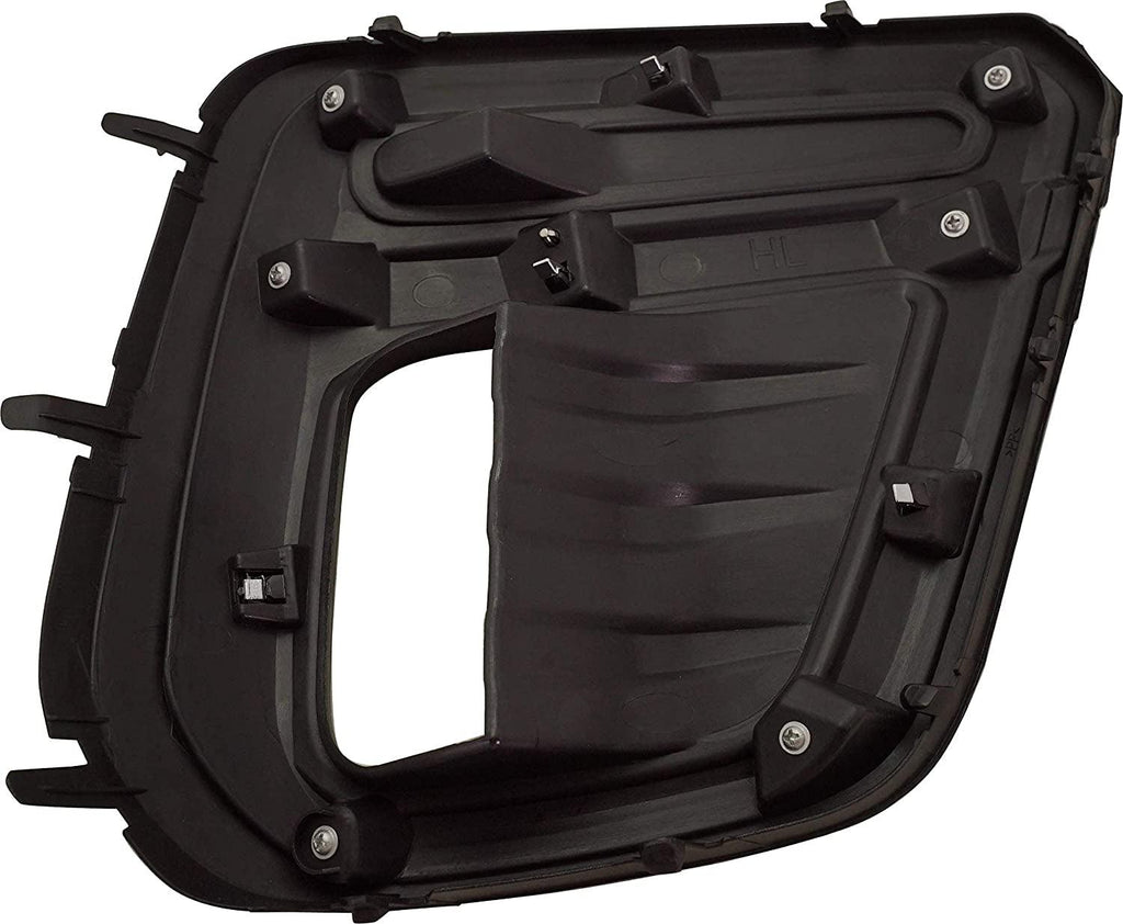 Front Fog Lamp Molding Compatible with 2019-2020 Subaru Forester Driver Side Black with Chrome Trim Premier/Touring Models