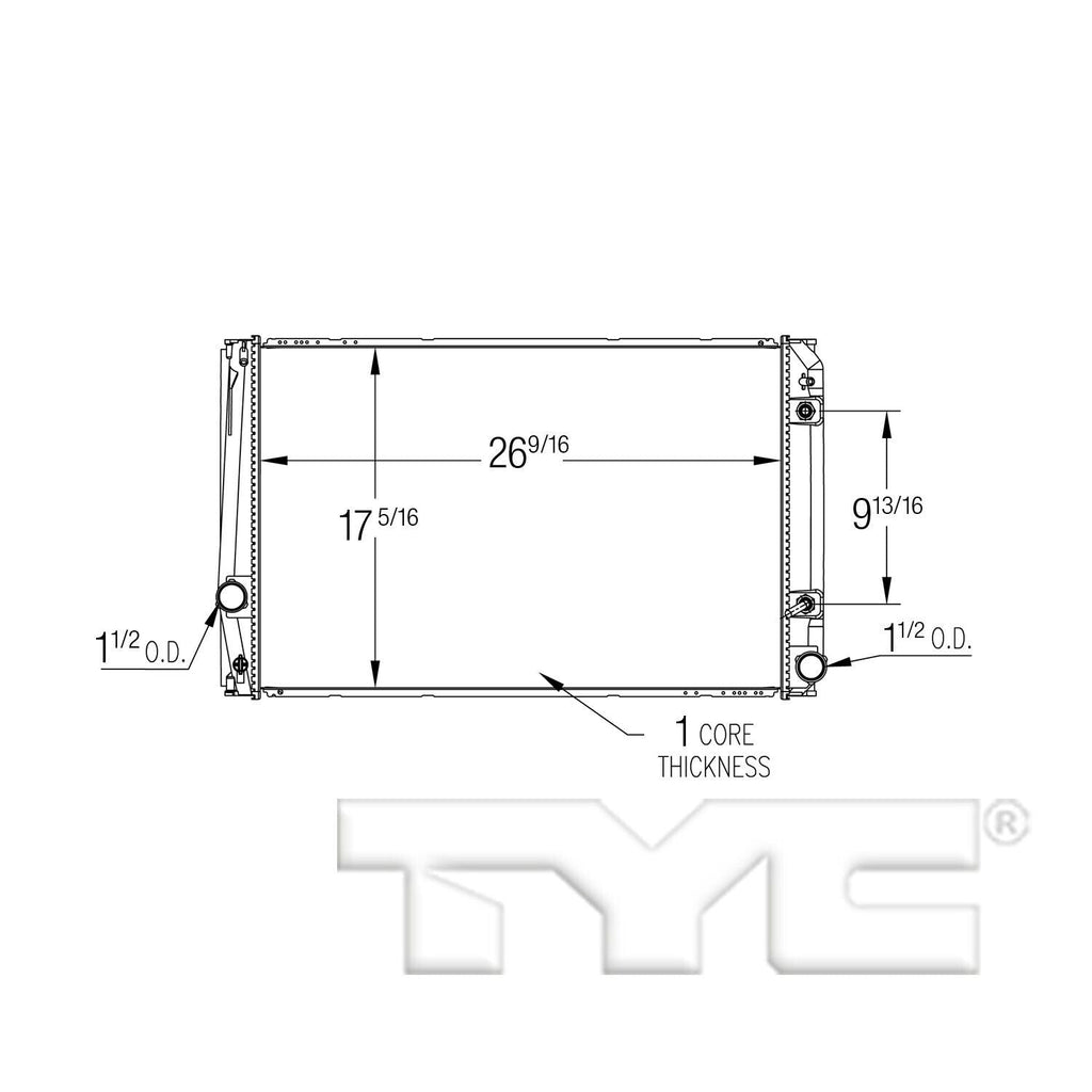 TYC Radiator for 09-12 RAV4 13550
