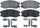 Gold 17D1264CH Ceramic Front Disc Brake Pad Set