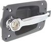 for International Prostar Exterior Door Handle Front, Driver Side Black Bezel with Chrome Lever (2008-2011) | with Key Hole| Trim: Base/Pro La647/Pro LF647