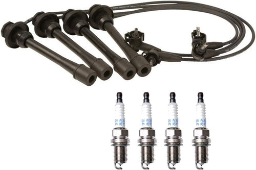 Denso Wire Set 5Mm & 4 Platinum TT Spark Plug 0.04 Kit for Toyota 2.4L 2.7L L4