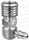 59599 1/4 Snap Quick Disconnect R12 Service Adapter