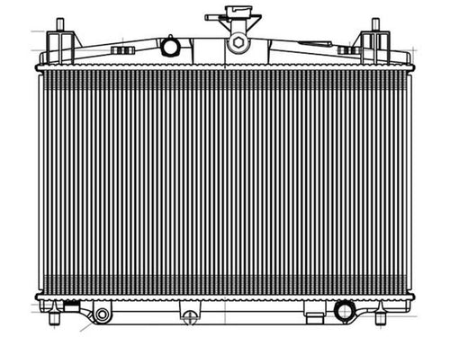 Radiator - Compatible with 2011 - 2014 Mazda 2 1.5L 4-Cylinder 2012 2013