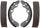 Silver 14659B Bonded Rear Drum Brake Shoe Set