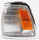 Compatible with Toyota Pickup Corner Light 1992 93 94 1995 Driver Side | Clear & Amber Lens | W/Chrome Trim | 2WD | TO2520127 | 8162035100