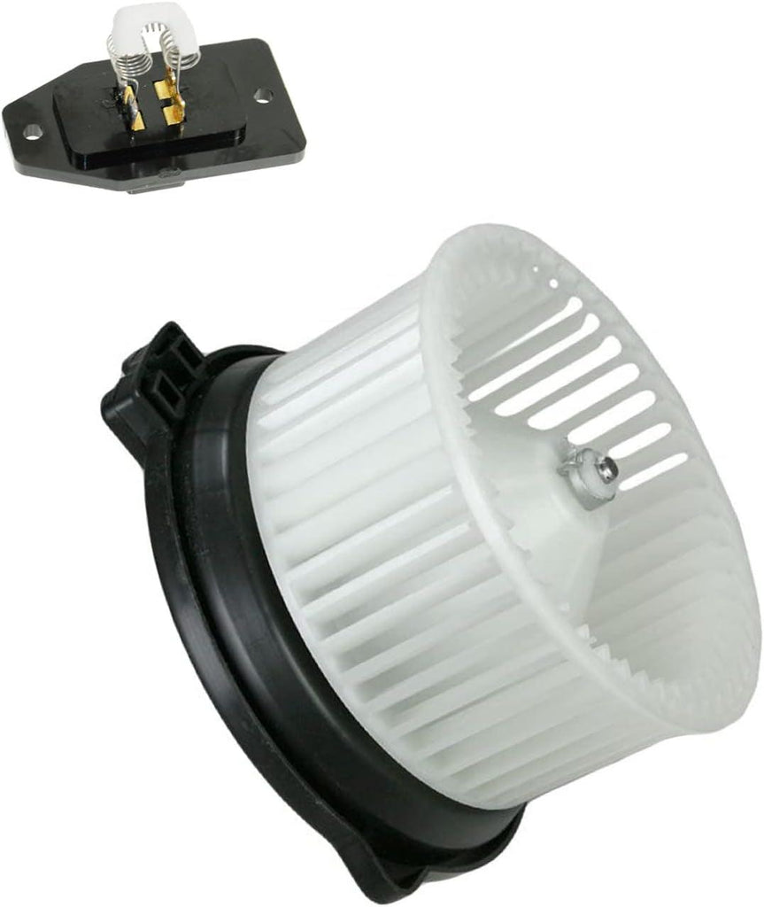 A/C AC Heater Blower Motor W/Fan Cage & Resistor Kit Compatible with Acura Honda