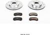 K1215 Front Z23 Carbon Fiber Brake Pads with Drilled & Slotted Brake Rotors Kit