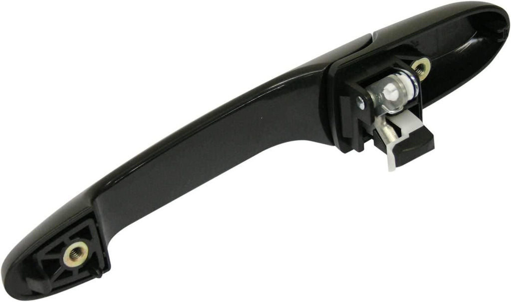 Front Exterior Door Handle Set of 2 Compatible with 2005-2010 Chevrolet Cobalt and 2006-2013 Impala Smooth Black Driver and Passenger Side