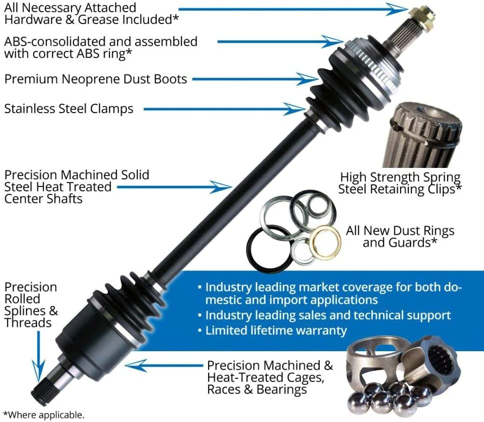 CH-8307 - Rear Driver Side CV Axle Shaft