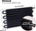EVIL ENERGY 5/16" Transmission Oil Cooler, 8 Pass Tube and Fin Cooler Kit Universal Aluminium Black