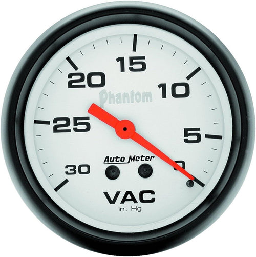 5884 Phantom Mechanical Vacuum Gauge,2.625 In.