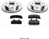 K1970 Front Z23 Carbon Fiber Brake Pads with Drilled & Slotted Brake Rotors Kit