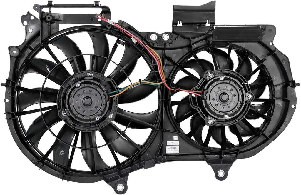 OEM-RF-0294 Factory Style Radiator Cooling Fan Assembly Cooling Efficiency Improved Direct Replacement [Compatible with 2002-2009 A4 / 2002-2009 A4 Quattro Fits 3. 0L 3. 2L Engines]