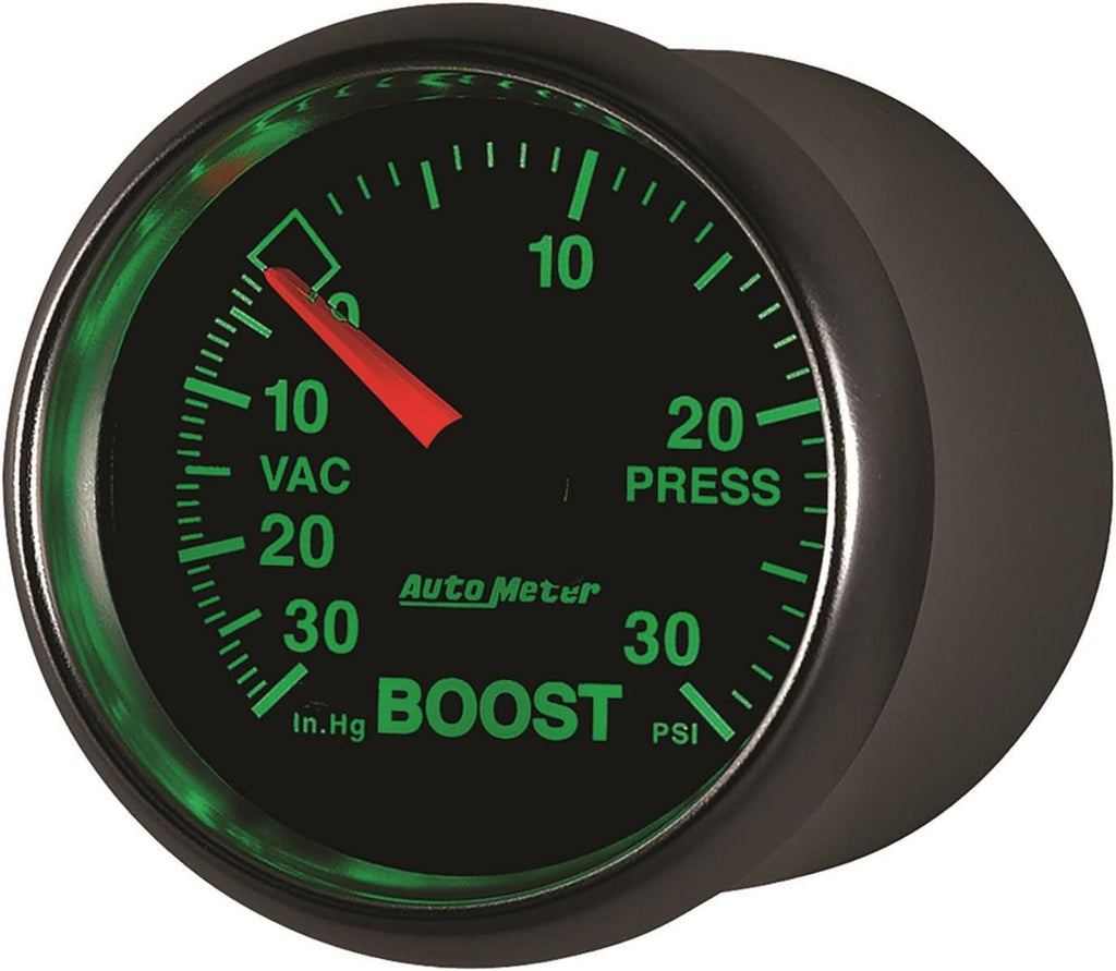 3803 GS 2-1/16" 30 In. Hg/30 PSI Mechanical Vacuum/Boost Gauge