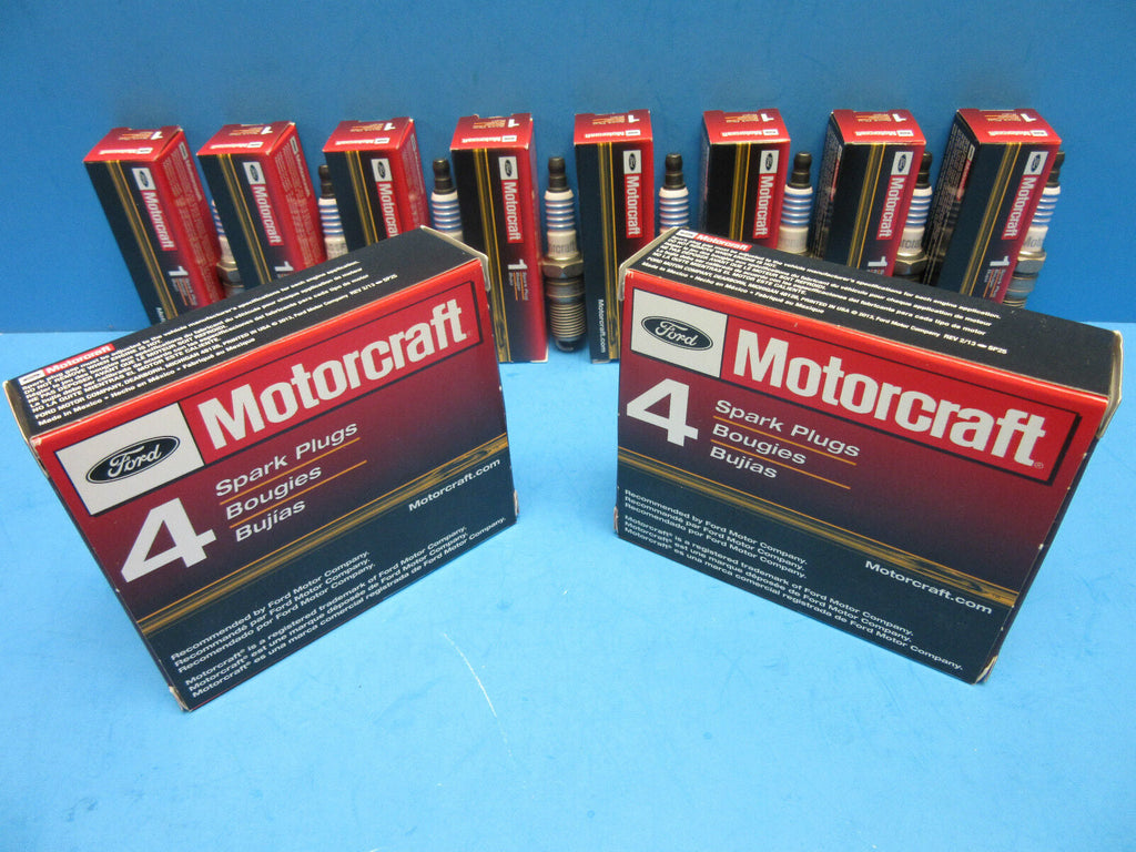 Set of 8 Spark Plugs Genuine FORD MOTORCRAFT SP413 OEM # AGSF32N V8 Nickle