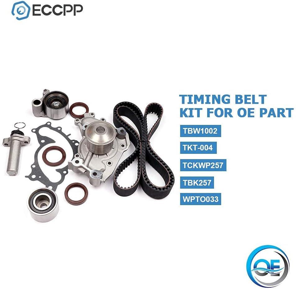 Timing Belt Water Pump Kit Fits for 1994-2004 Fit for TOYOTA Camry Avalon Sienna Solara Fit for LEXUS ES300 RX300 3.0L V6 DOHC 24V Engine 1MZFE