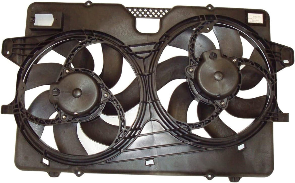 622410 Cooling Fan Assembly Compatible with 2008-2012 Ford Escape, Black