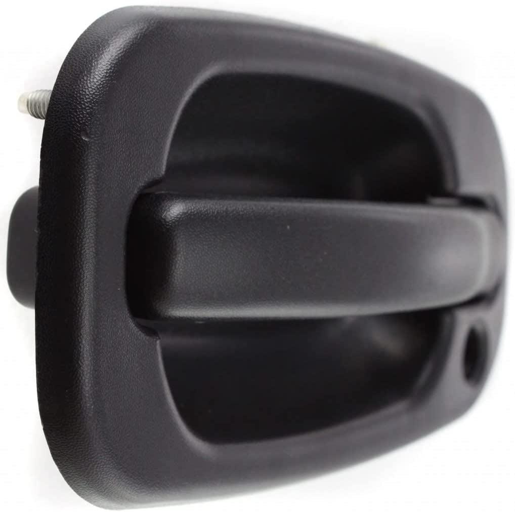 for Chevy Silverado 2500 HD Classic Exterior Door Handle Front Driver Side Textured Black 2007-2007 | with Key Hole | Trim: LS/LT/WT | GM1310129 | 15034985