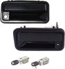 Exterior Door Handle Set of 3 Compatible with 1988-1994 Chevrolet C1500, Fits 1992-1994 GMC Yukon, Fits 1988-1994 Chevrolet K1500 & 1988-1994 Chevrolet C2500 Front, Smooth Black