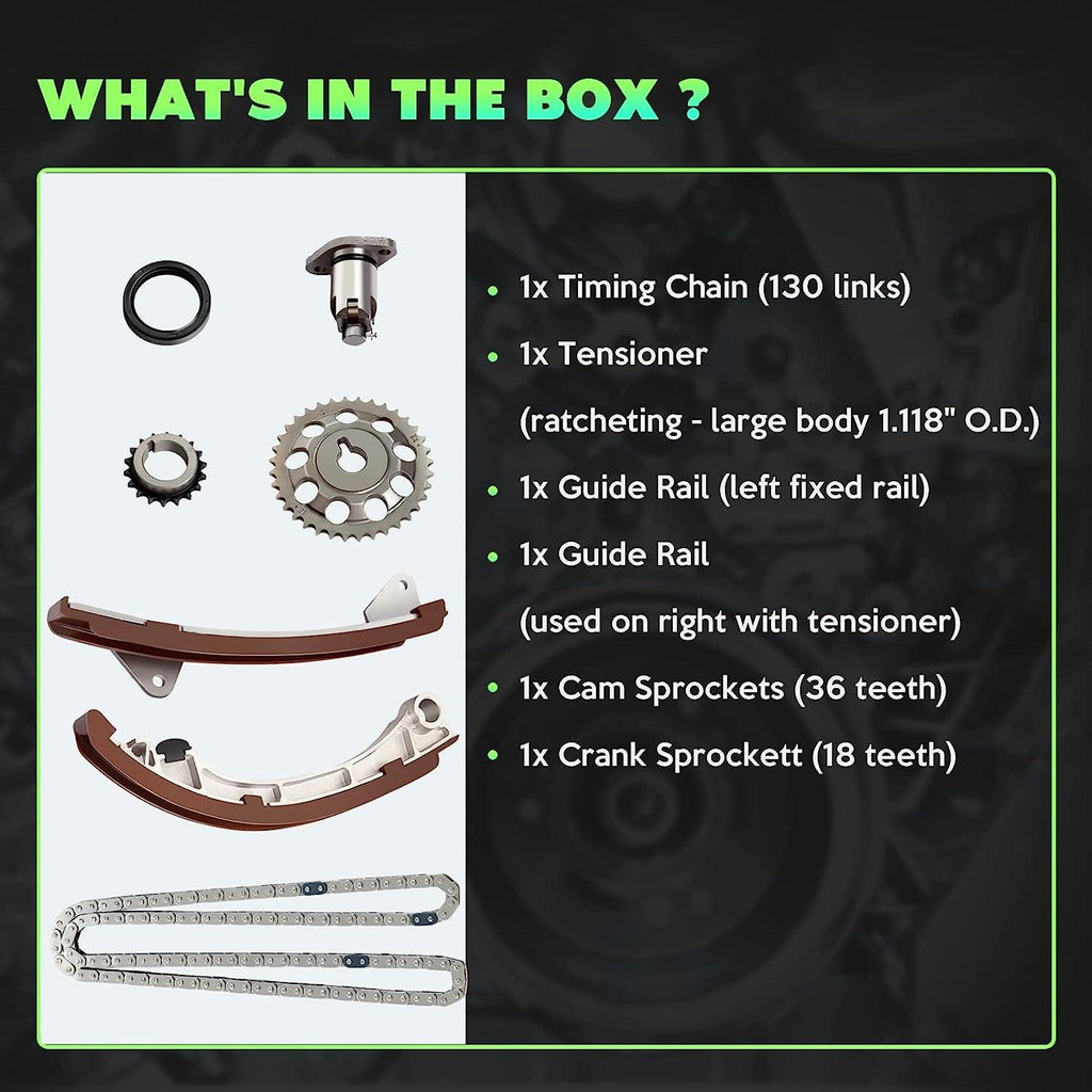 9-4200SA Engine Timing Chain Kit Sets Replaces for Pontiac for Toyota for Chevrolet Vibe Corolla MR2 Spyder Matrix Celica Prizm 1.8L