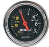 2401 Traditional Chrome Mechanical Boost/Vacuum Gauge