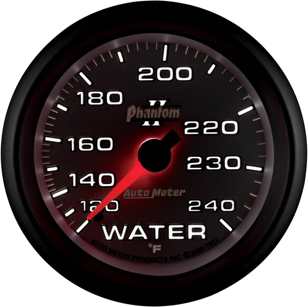 7832 Phantom II 2-5/8" 120-240 F Mechanical Water Temperature Gauge